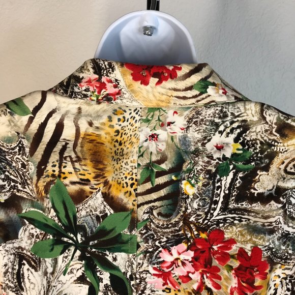 🍇Crop Jacket - Very Unique | Multi Print | Size 8 - Picture 9 of 15